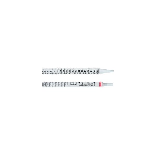 Celltreat Scientific Products CELLTREAT 25mL Serological Pipet, Individually Wrapped, Sterile, Polystrene, 400/PK 229026B - main